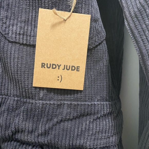 NWT Rudy Jude Black Corduroy Utility Suit Size Small - Picture 13 of 16